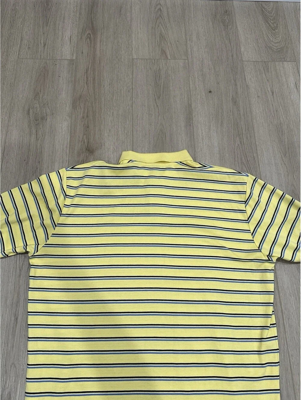 NWT Polo Ralph Lauren Shirt Mens XL Yellow Striped Pony Custom Fit Casual Preppy